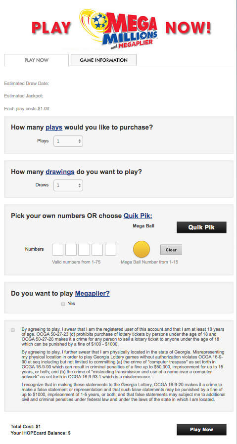 Mega Millions - Play Online